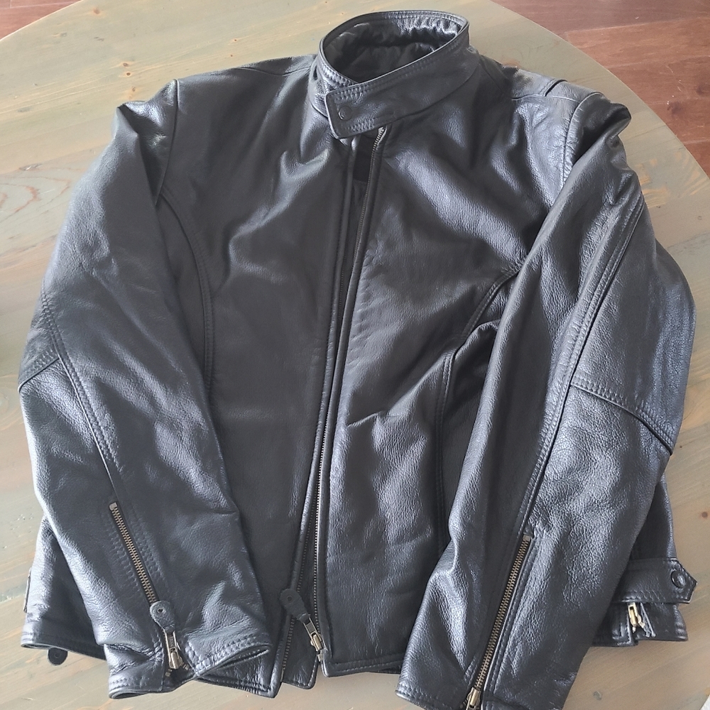 Leather jacket large